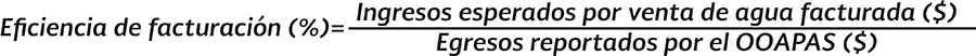 Frmula Eficiencia de Facturacin